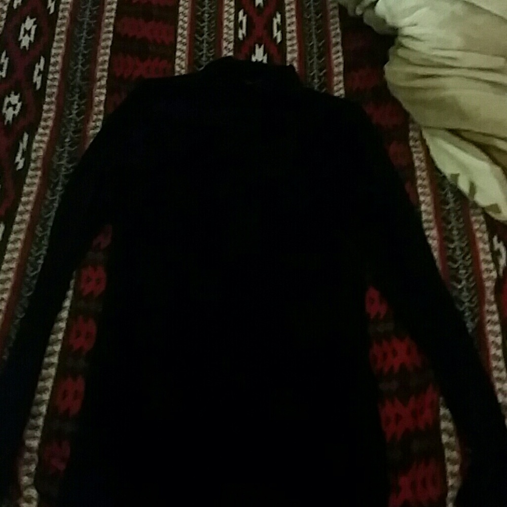 Black metalic long sleeve dress